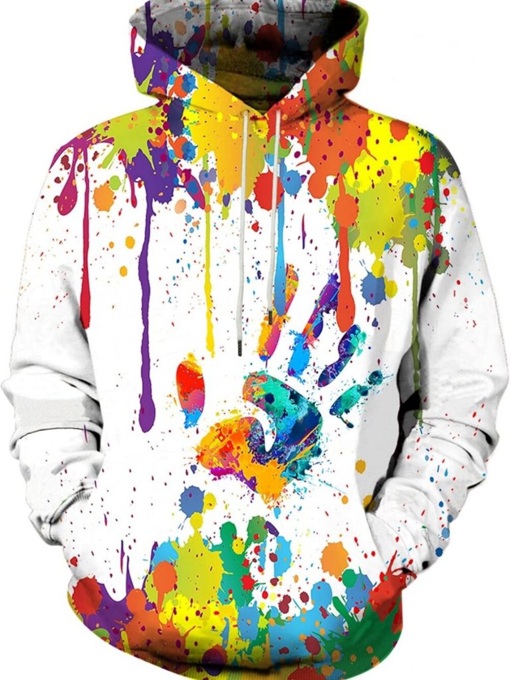 Unisex 3D Print Graphic Hoodie | Colorful Novelty Sweatshirt with Pocket